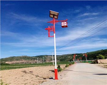 陜西延安甘泉新農(nóng)村太陽能路燈項(xiàng)目