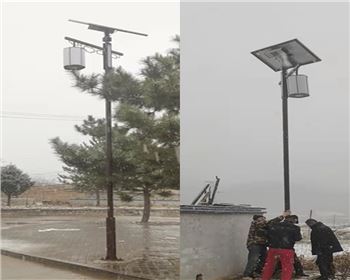 延安甘泉美水街道太陽能路燈項目